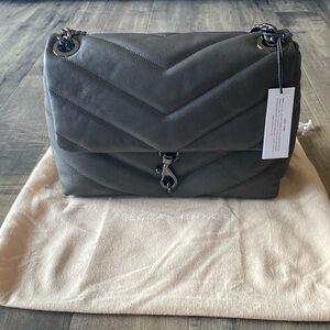 Rebecca Minkoff Edie Maxi Shoulder Bag in Graphite